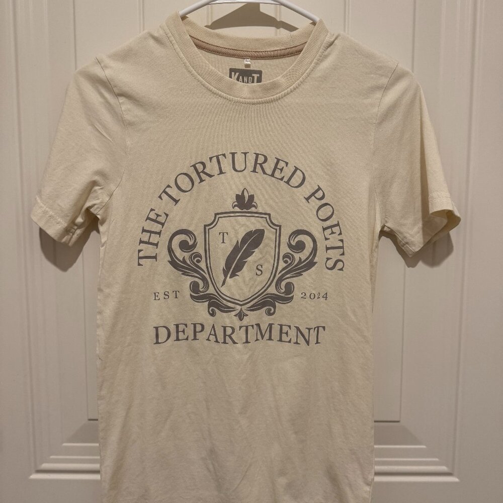 Taylor Swift Shirt Women's Extra Small Tortured Poets Department T-shirt